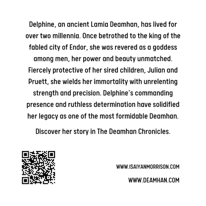 Delphine Magnetic Bookmark – Graceful and Haunting Elegance